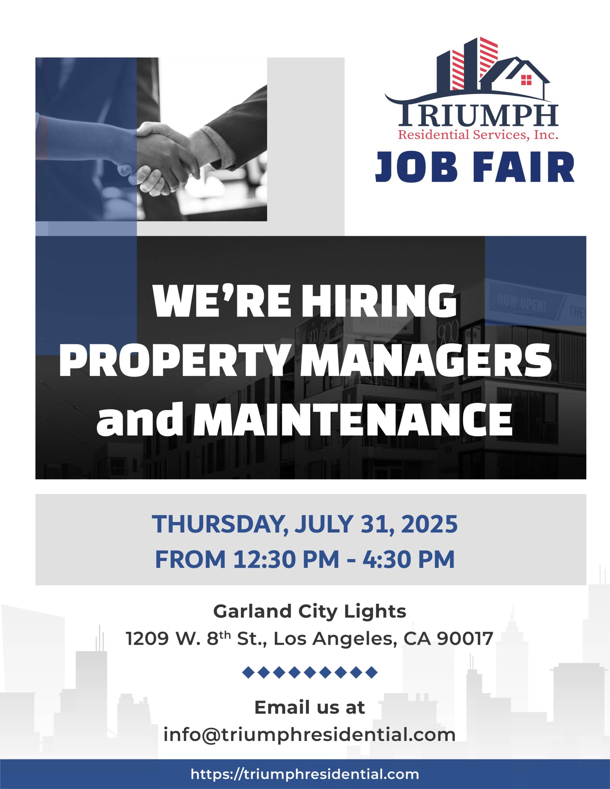 Excel Residential Services Job Fair - We're Hiring Property Managers and Maintenance - June 18th & 19th, 2025 from 9 AM - 5 PM