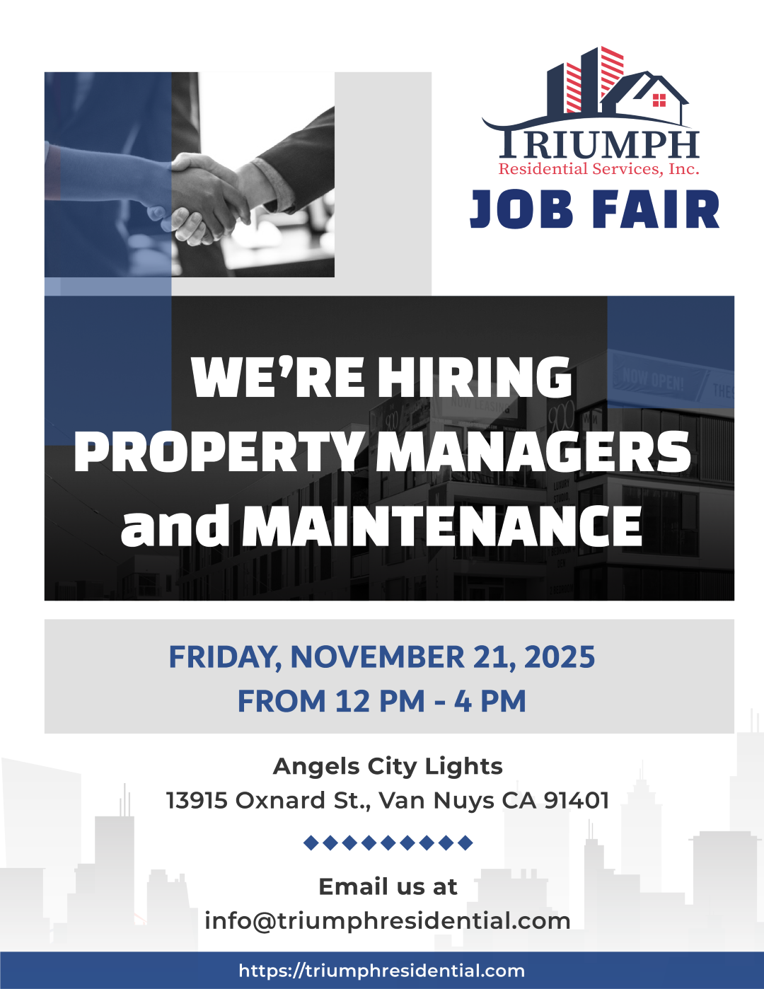 Excel Residential Services Job Fair - We're Hiring Property Managers and Maintenance - September 5th, 2025 from 12 PM - 4 PM